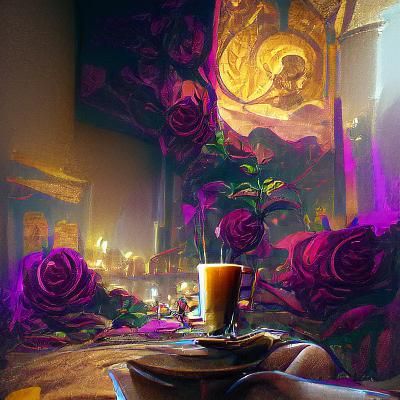 Coffee and Roses: Dark Fantasy Concept Art