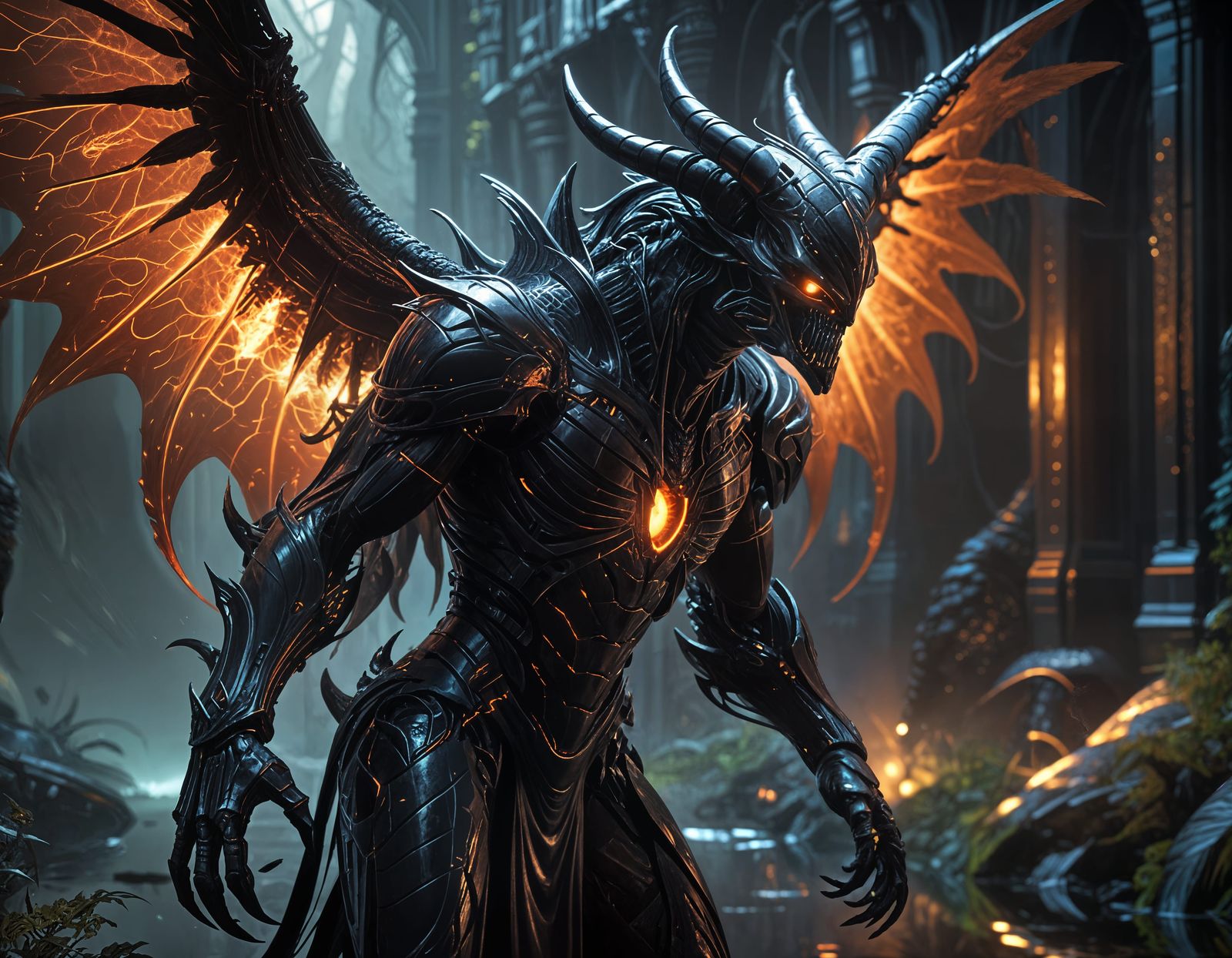 Dark Demon Engages Zephyr in Epic Battle