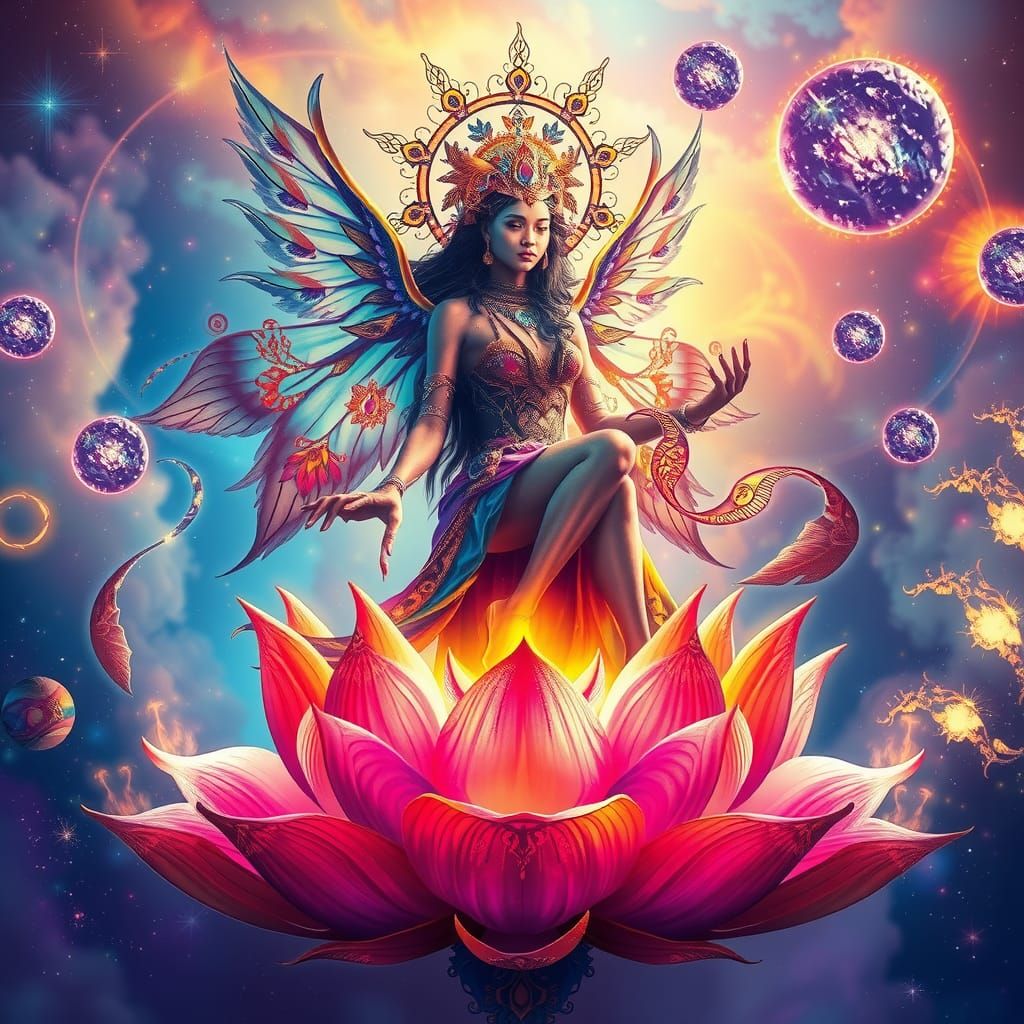 Dream Keeper in Astral Realm: Visionary Art