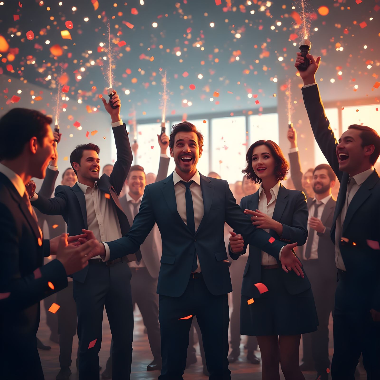 Accountants' Star Wars Party: A Digital Painting