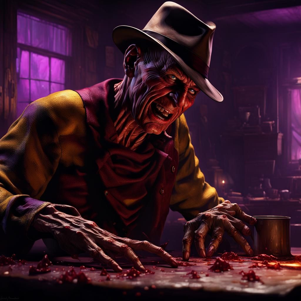 Freddy Krueger: Dark Fantasy Concept Art in 8K