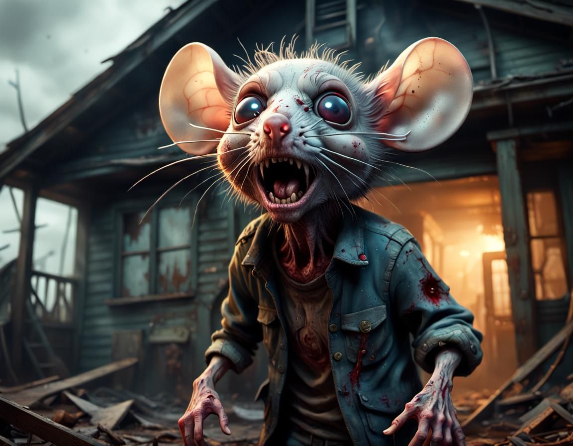 Anthropomorphic Zombie Mouse