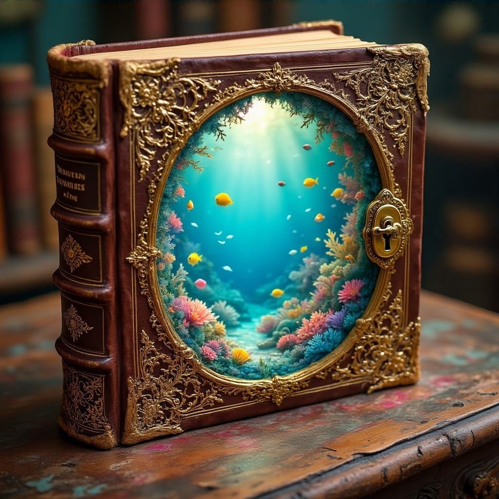Golden Book of Whimsical Tales Opens to an Underwater Realm