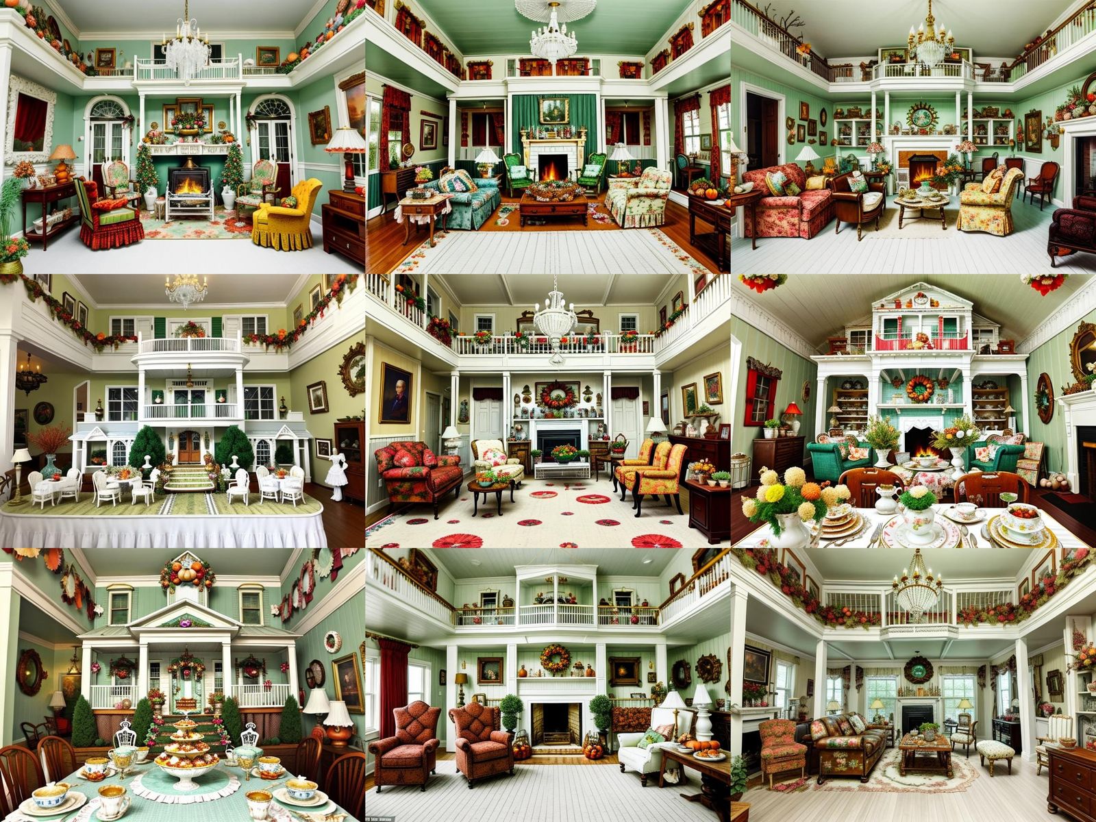 Kitschy Shabby Chic Rumpus Room Interior