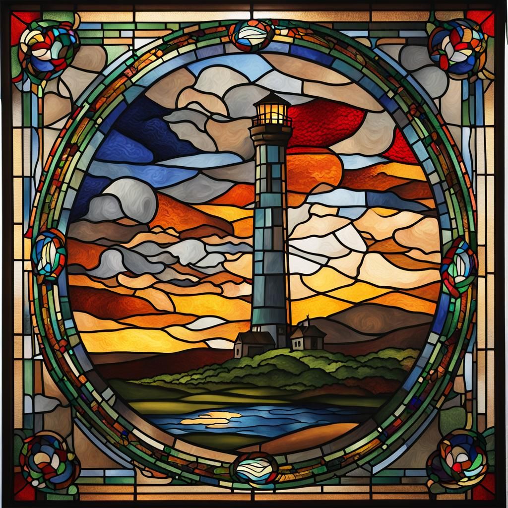 Tornado Stained Glass in 16th Century Style