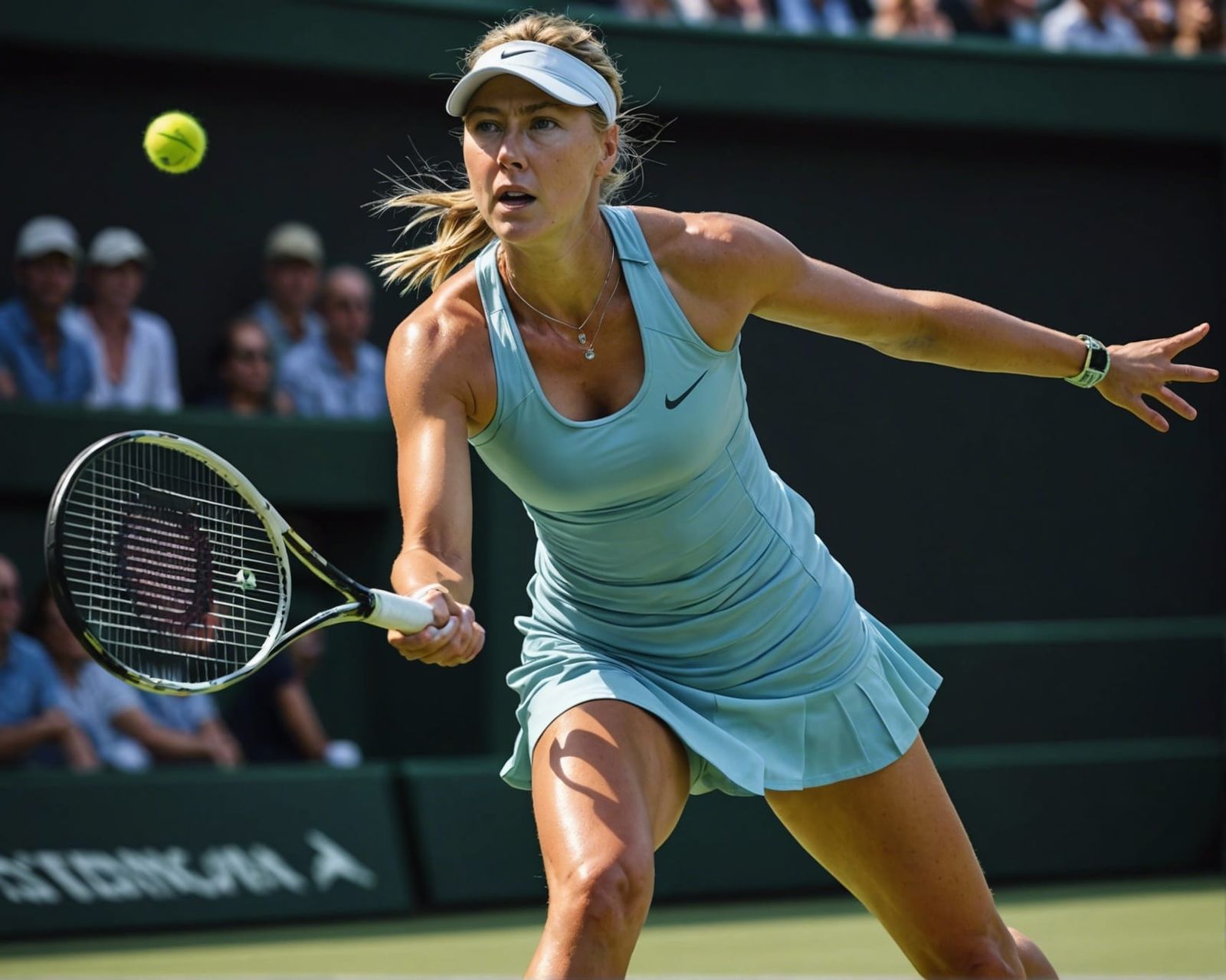 Maria Sharapova: Action Shot in Digital Art