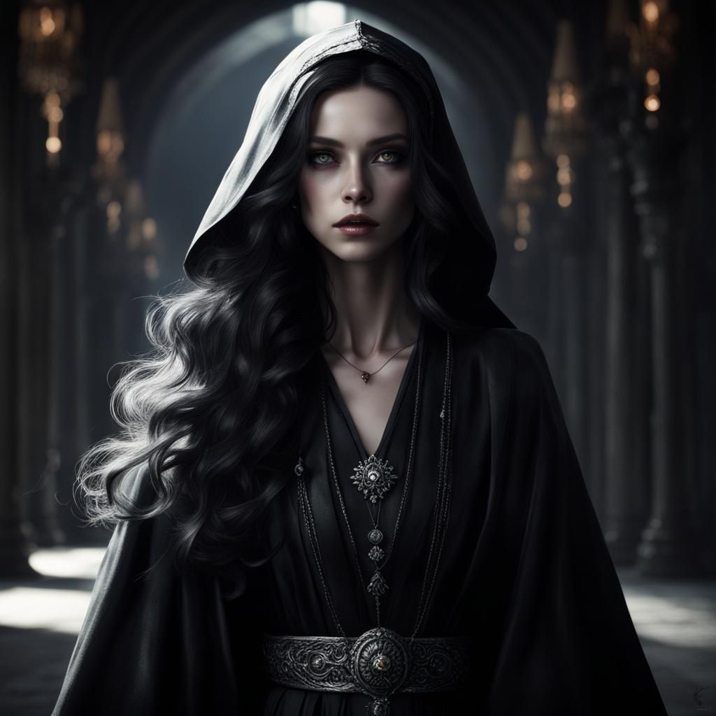 Trending On Artstation, Female, Tired with bags under eyes, ...