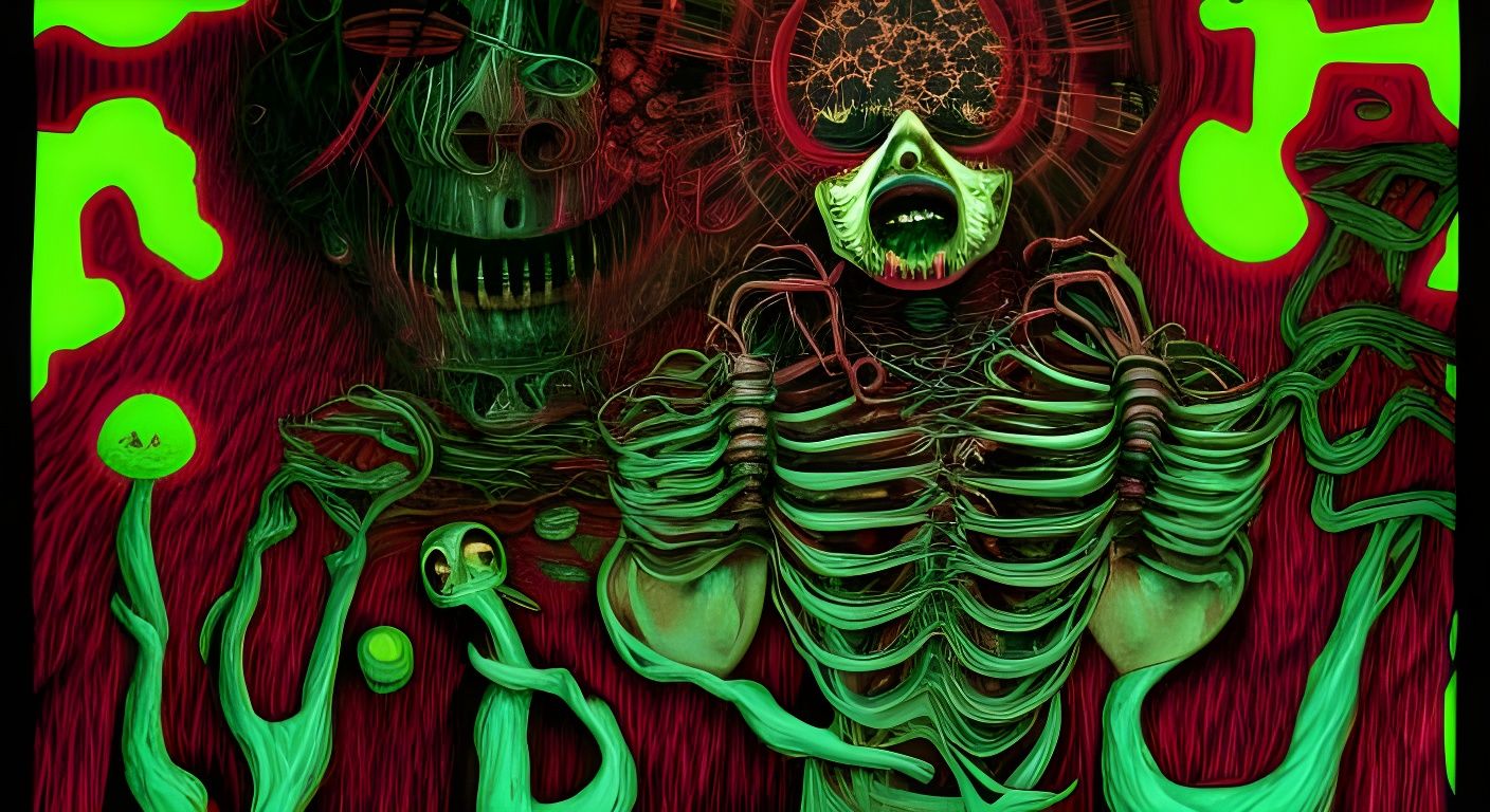 Psychedelic Horror Art: Creatures of Madness