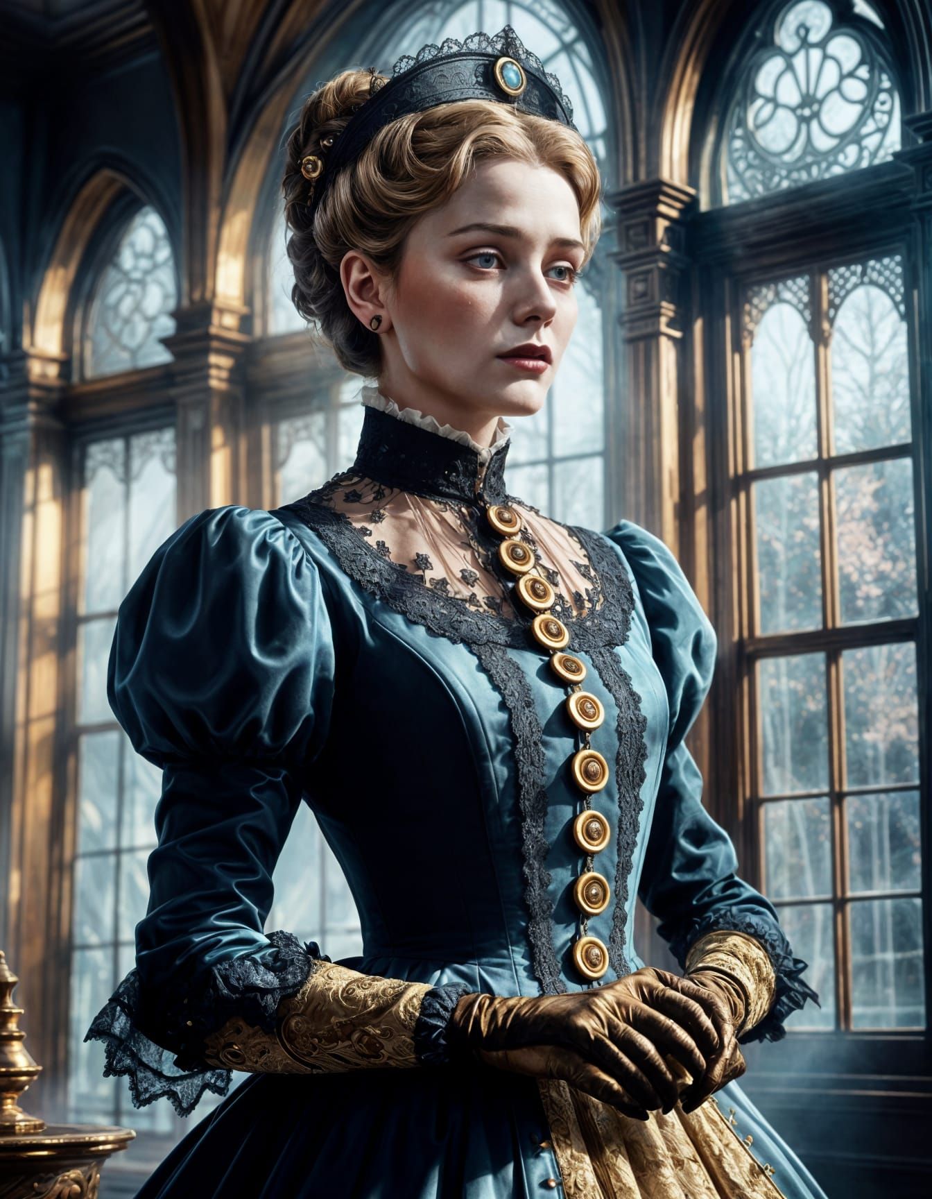 Uncanny Nanny in Detailed Matte Painting