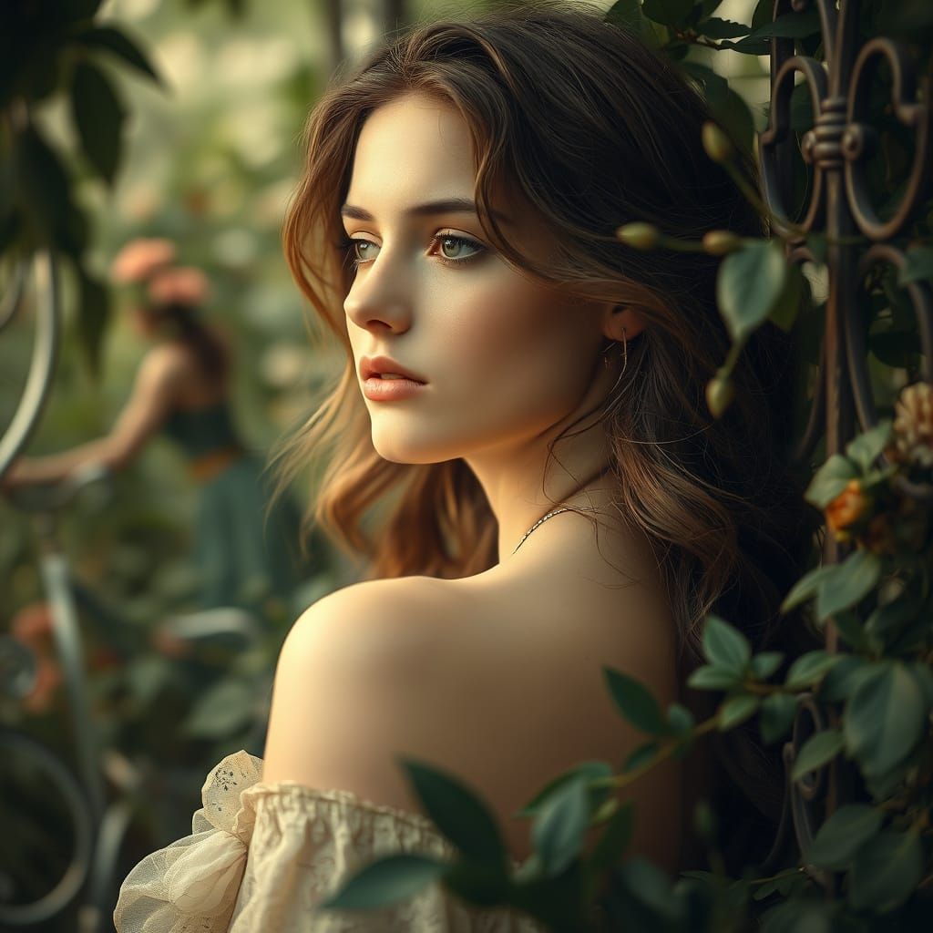 A Dreamy Belle Époque Portrait of a Young Woman