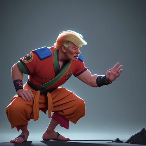 Trump vs. Pooh: Hyperrealistic Tasmanian Wilderness Showdown