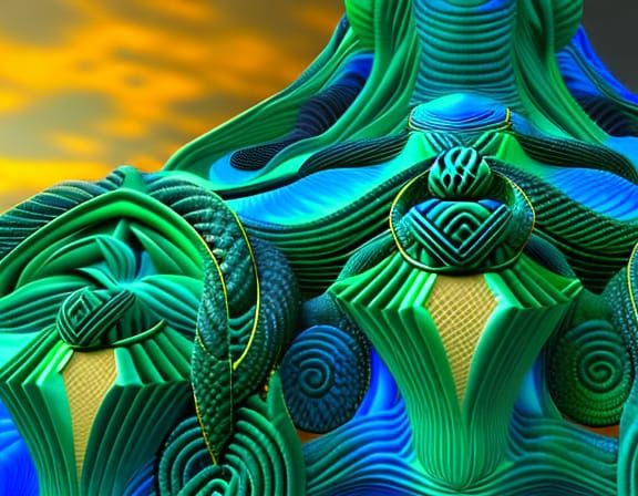 Ananta, Naga entwined in a lotus flower sleeping ansd dreaming, snake kundalini colored chakras lighing them entwine, 3D...