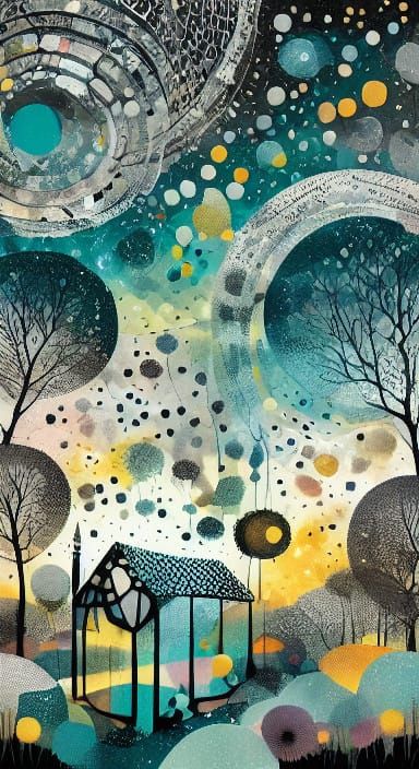 <lora:NightColor15:1.0> Delicate butterflies dance within ethereal crystal spheres, each bubble containing its own minia...