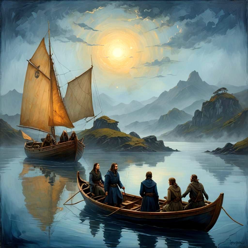 Whispers of a Haunted Isle in Eerie Twilight