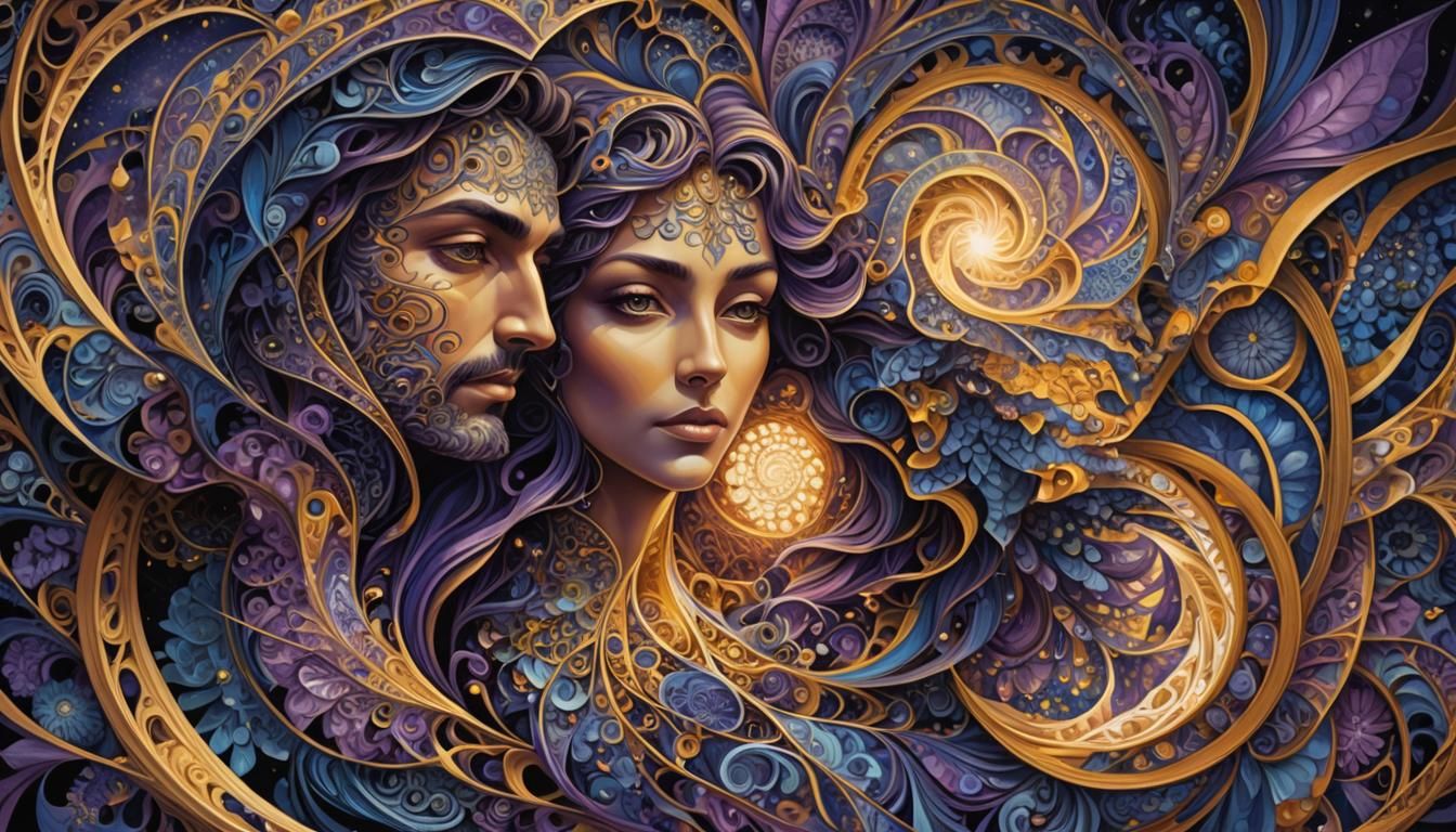 Complex Fractal Art: Love in a Digital Zentangle