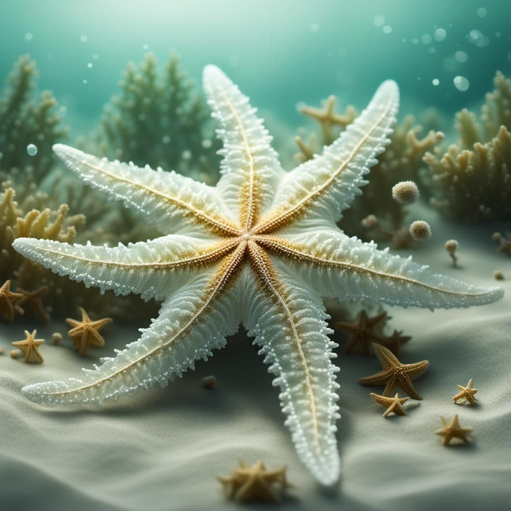 Ethereal Starfish in Misty Sea Empire
