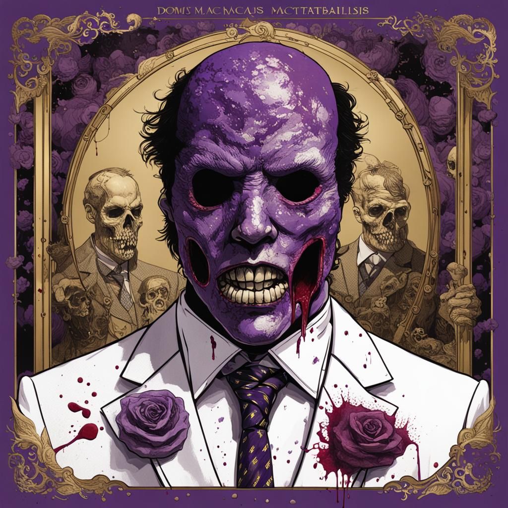 Horrific Album Cover: Mister Noooo in Splattercore Style