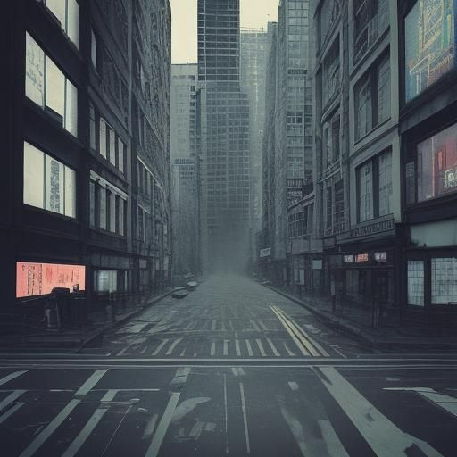 Glitch Art: Unstable Liminal Cityscape