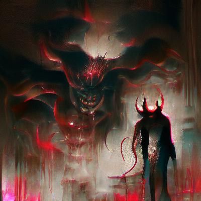 Sinister Demon God by Rutkowski