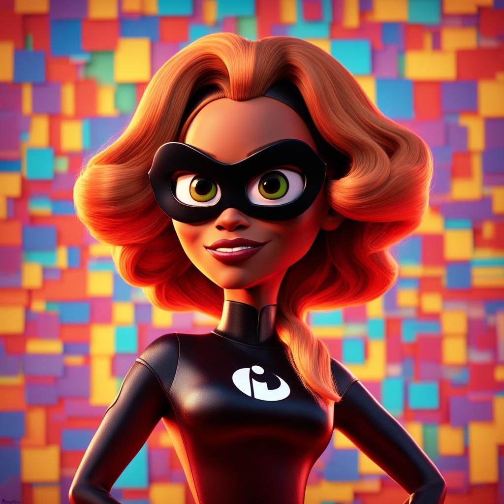 Beyoncé as Incredibles Character in Pixar Claymation