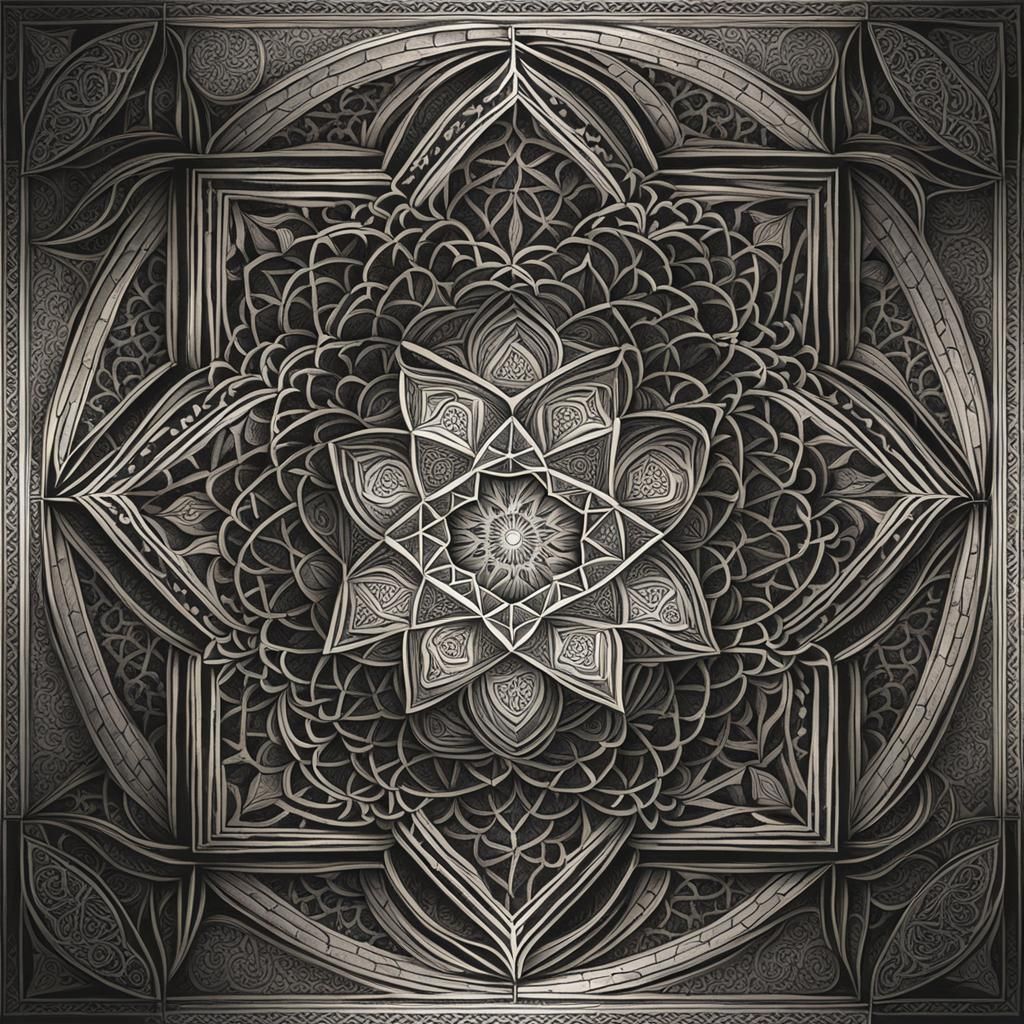 Moroccan Lamp Illuminates Fractal Geometry Landscape