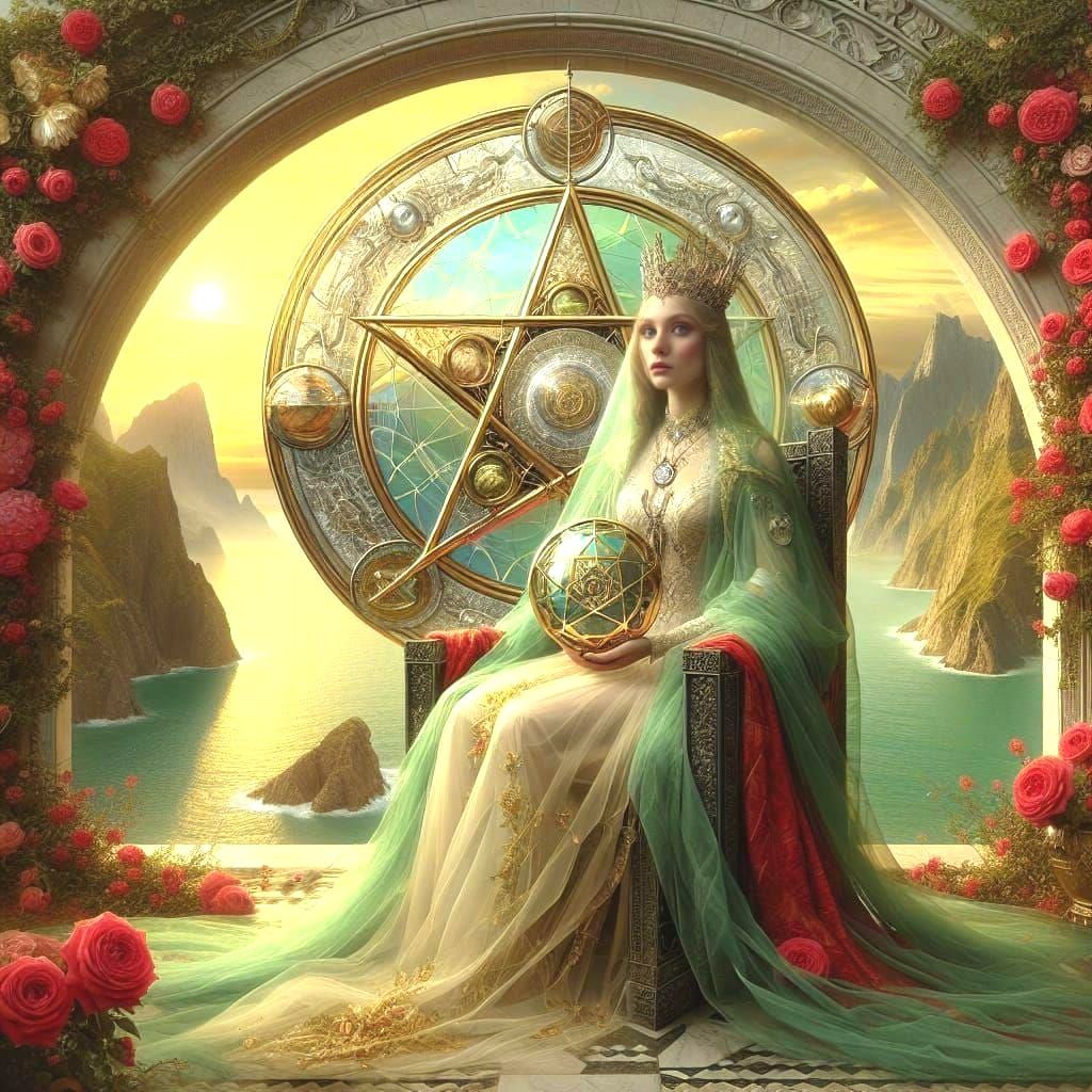 Queen of Pentacles, Tarot