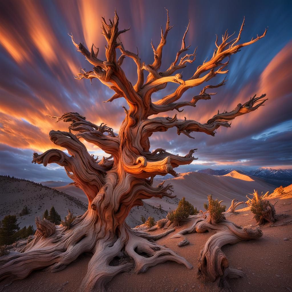 Bristlecone Pine at Magical Sunrise: Adamus-Inspired Photogr...