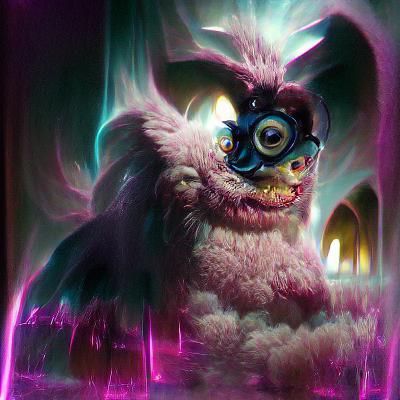 Biblically Accurate Furby in Sinister Style