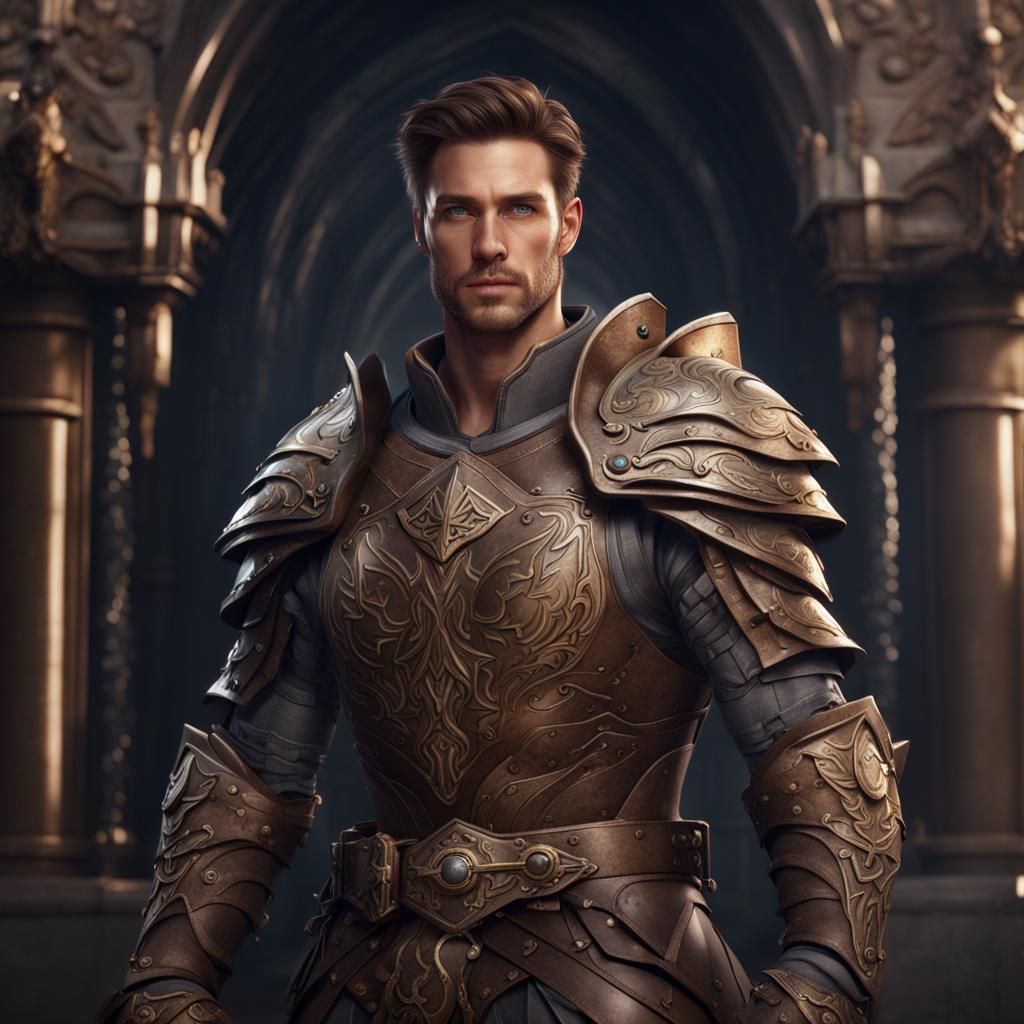 Fantasy Knight in Detailed Matte Painting