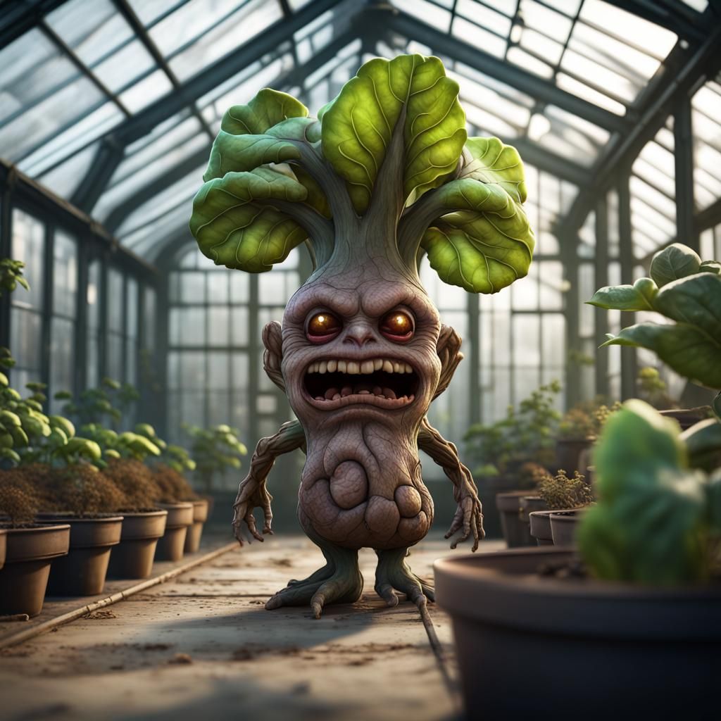 Magical angry mandrake root
