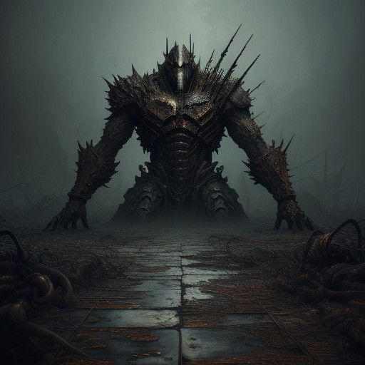 Dark Ironbound Husk in Corroded Splendor