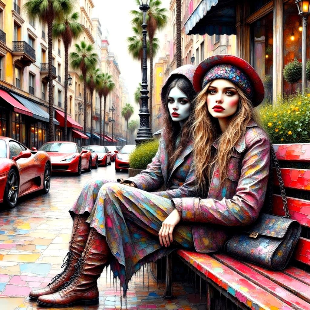 Teenage Homeless Girl Empowered on Hollywood Boulevard