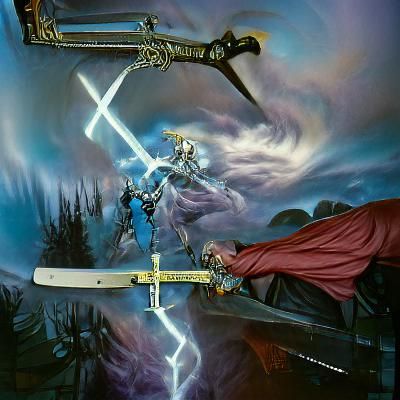 Elric Confronts the Knight of Swords