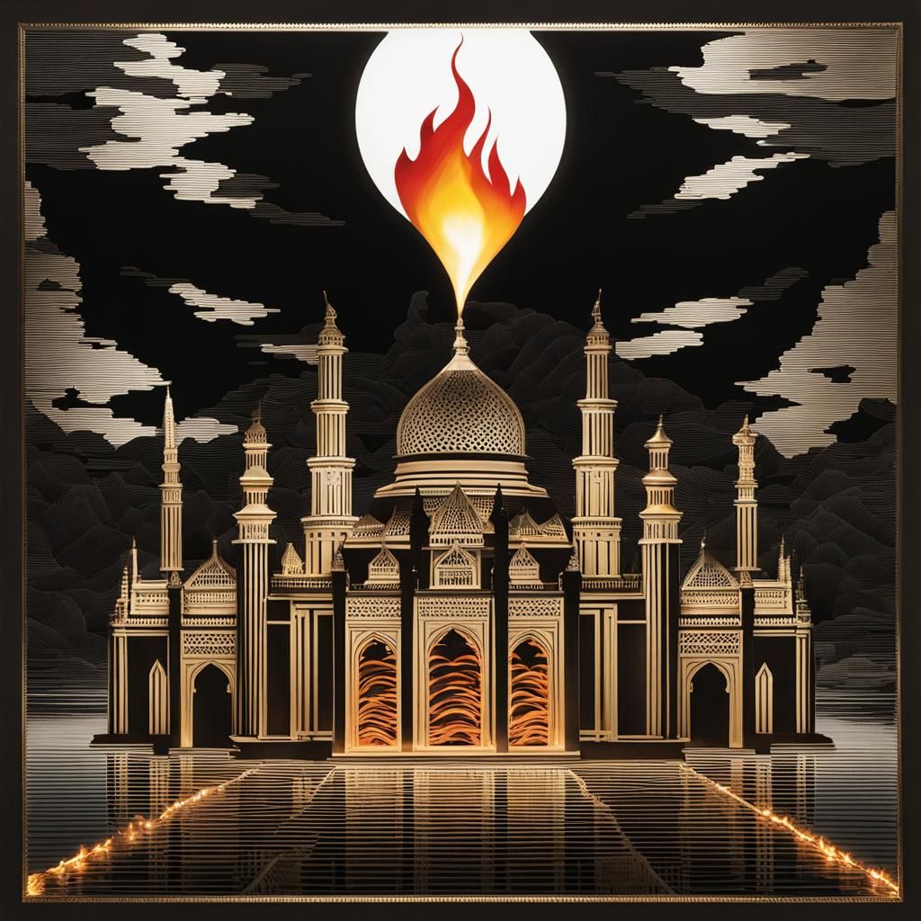 Heartfelt Fire Sculpture Inspired by Water Artist