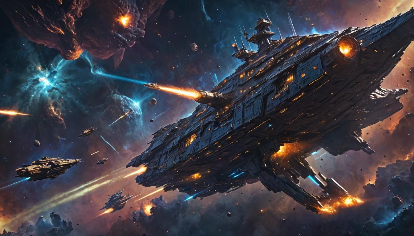 Ancient Human Warship Emerges from the Nebula in Epic Sci-Fi...