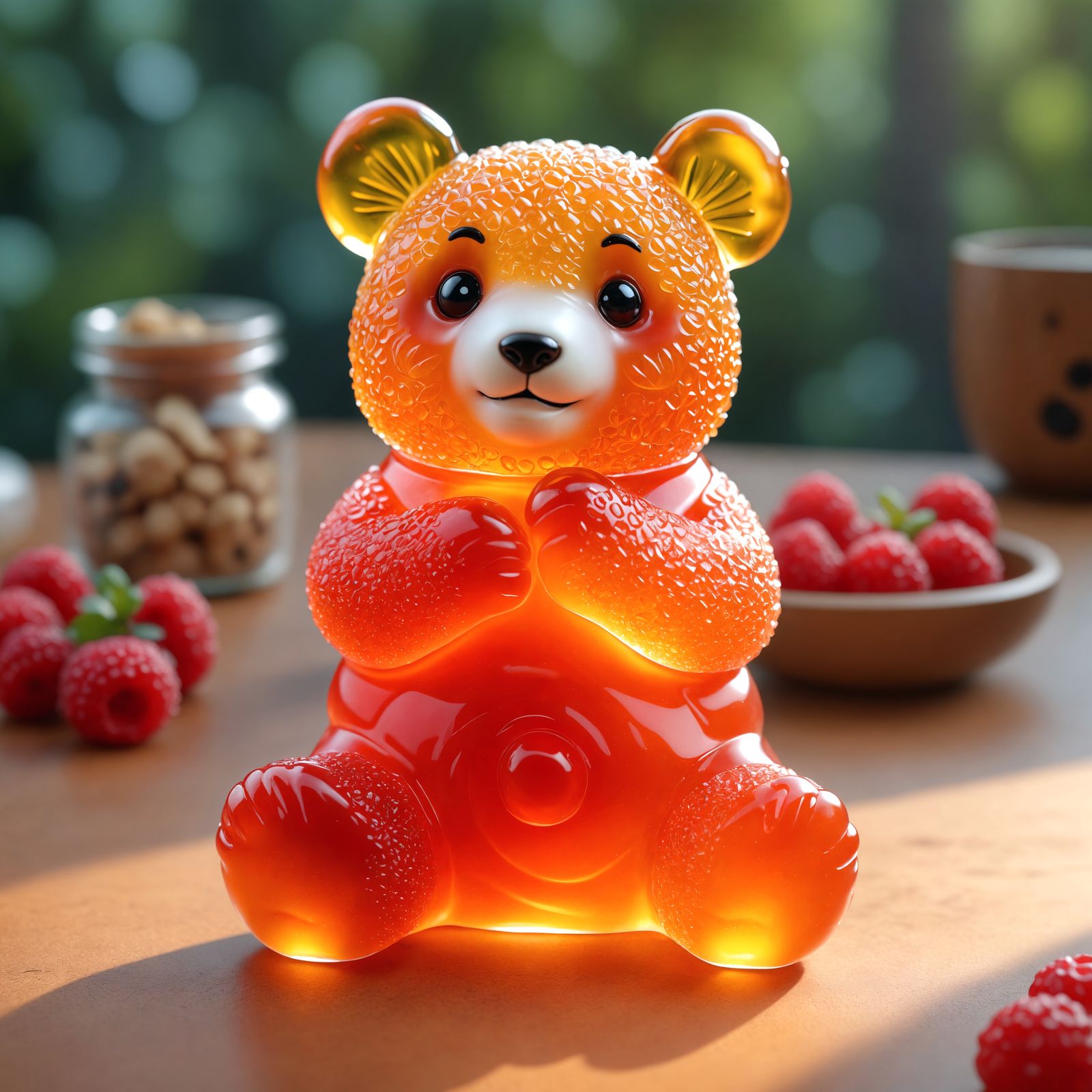 Adorable Gummy Panda Bear Digital Art