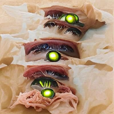 Close-Up of a Grotesque Abomination Eye