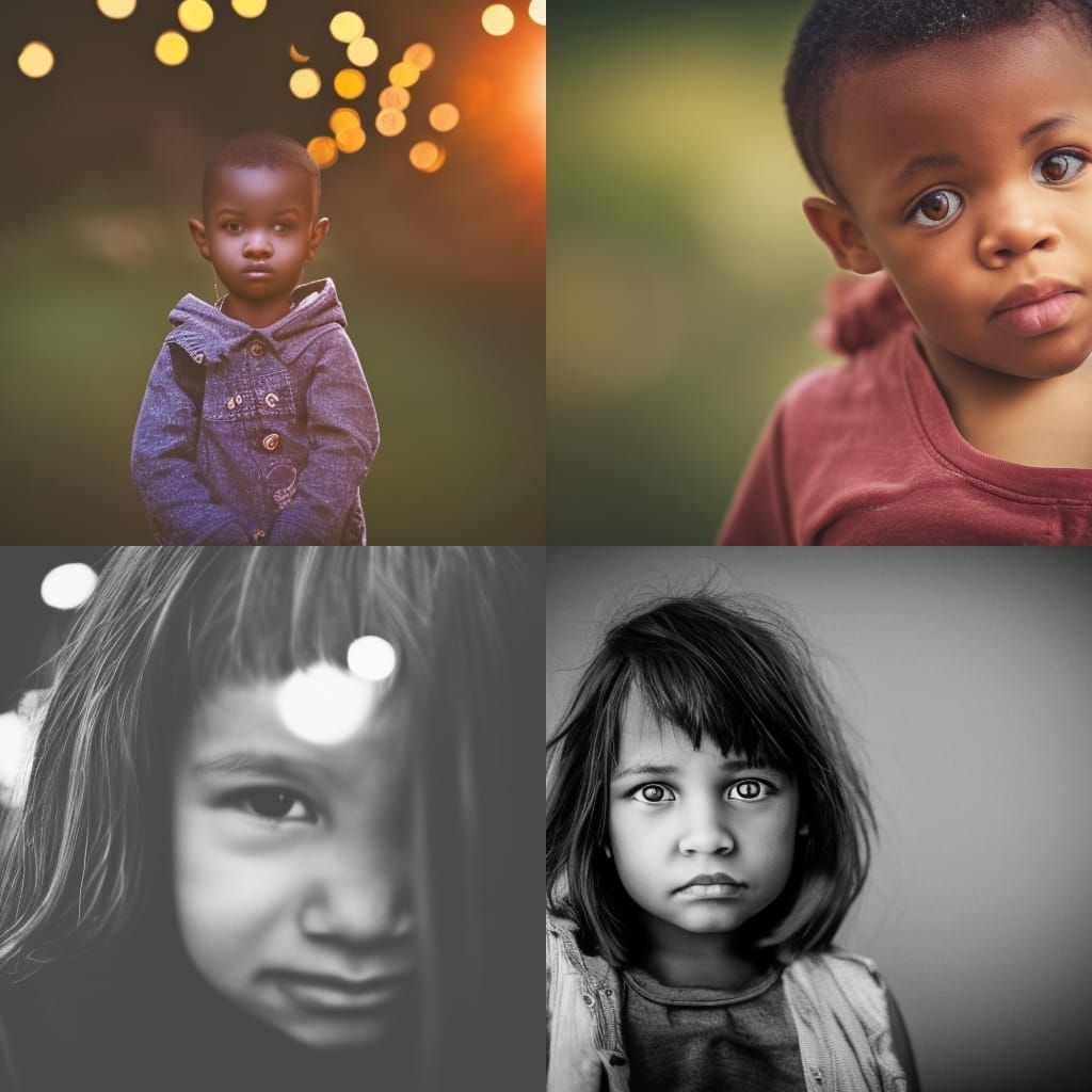 Emotional Portrait in Natural Bokeh Lighting