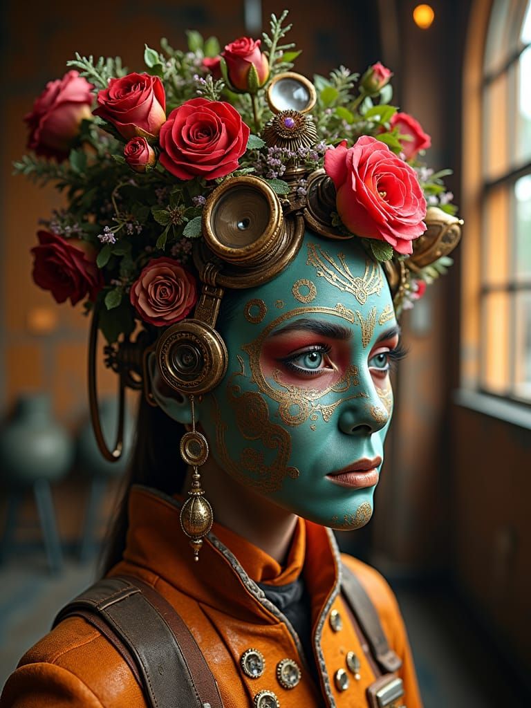 Space-Fi Masquerade Party in Steampunk Nouveau Style