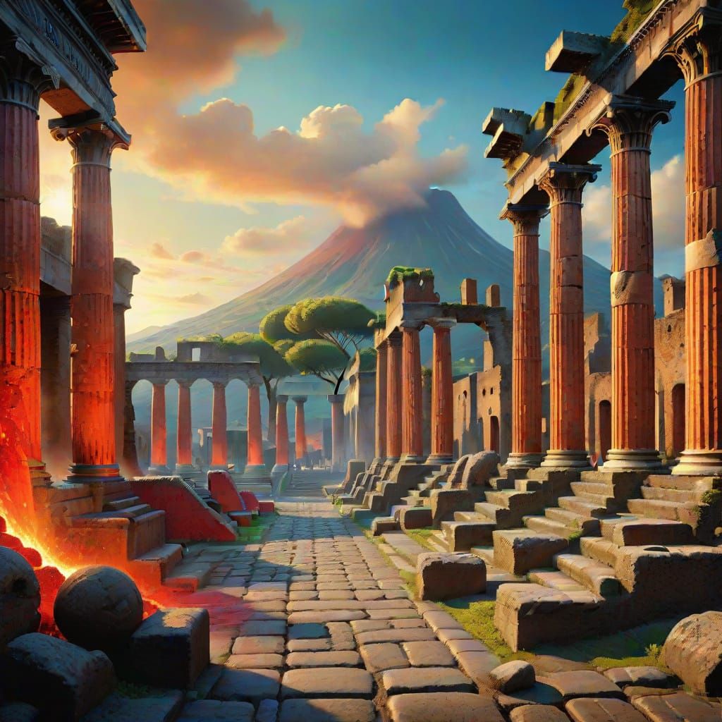 Ancient City's Fiery Demise in Vivid Detail