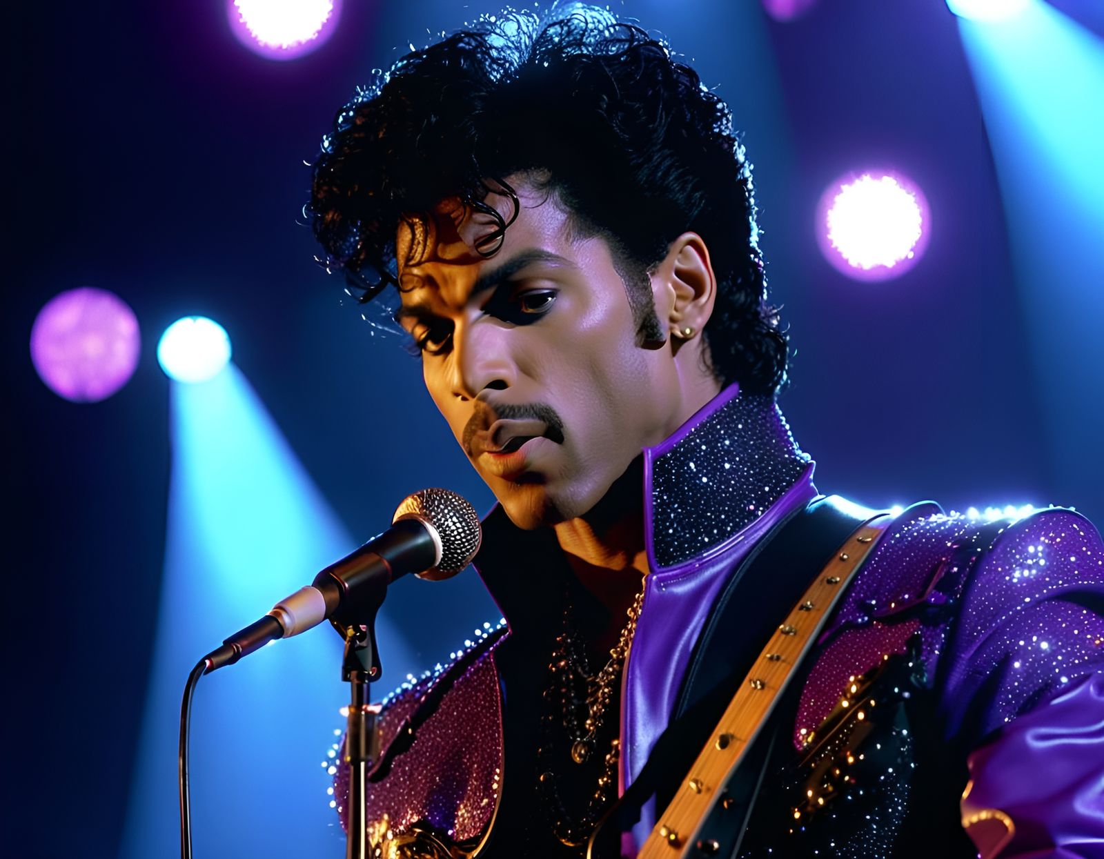 Prince Purple Rain Electric Guitar 80s Music Video