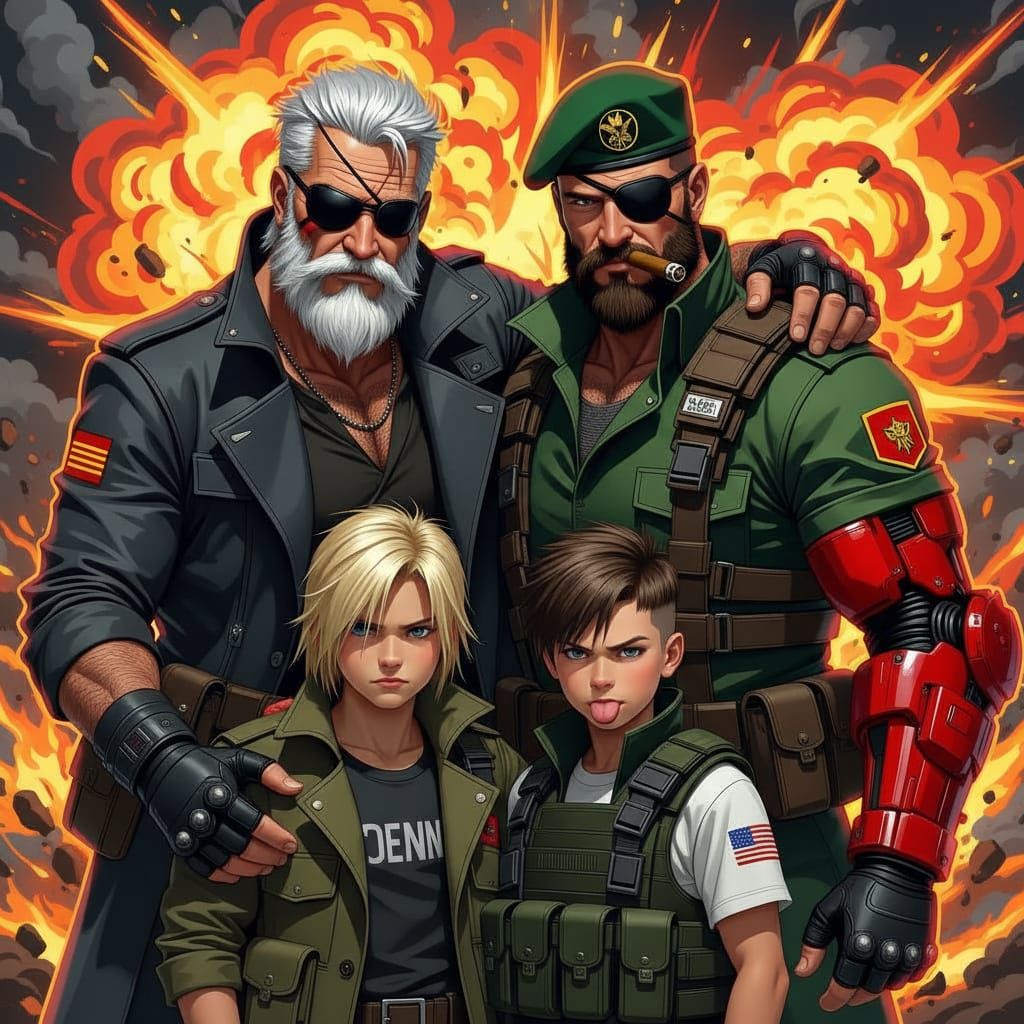 George, Ahab, Eli & David - Sons of Big Boss