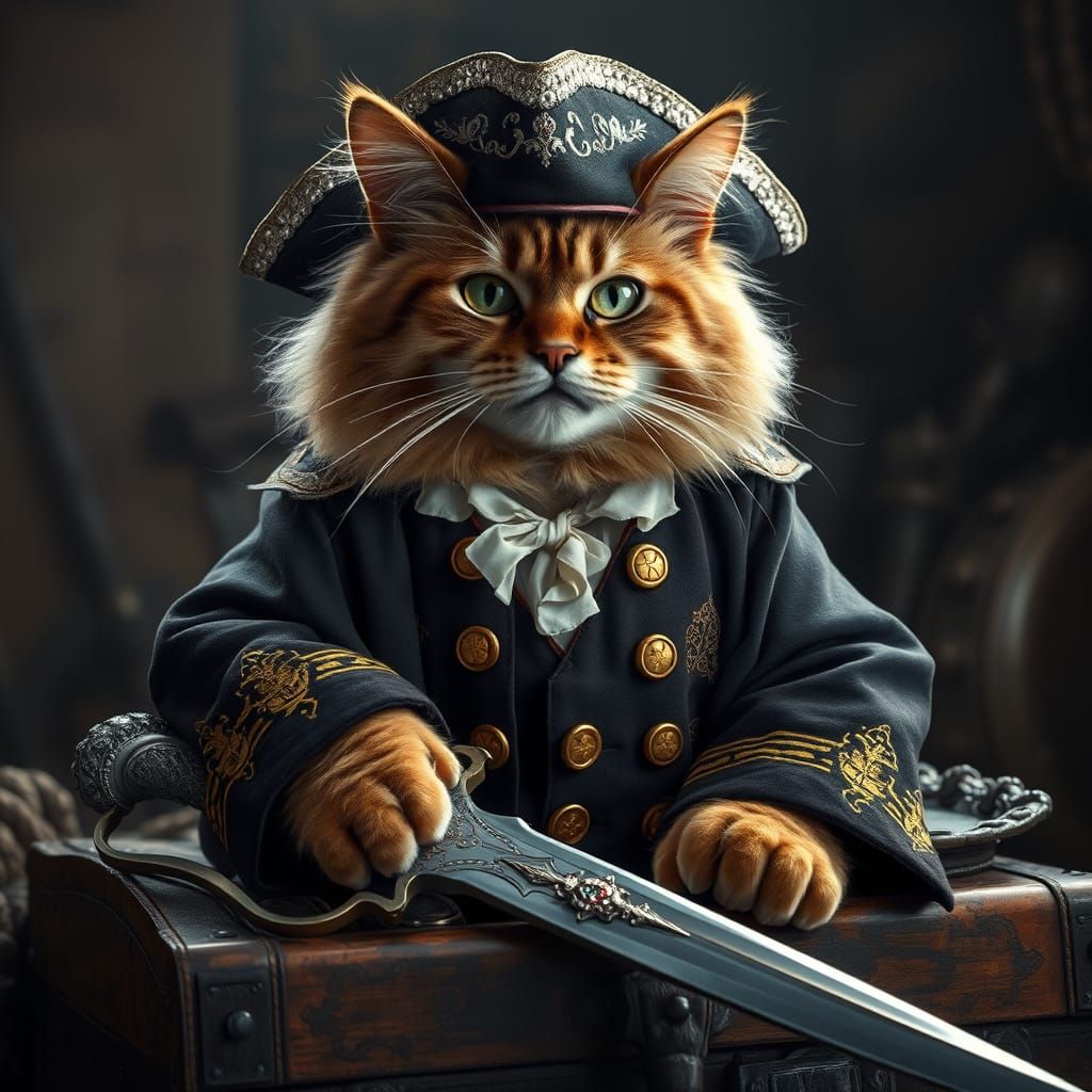 Pirate Feline Lord of the High Seas