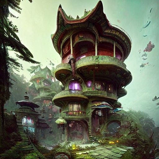 Hyperdetailed Treasure Chest House Vista