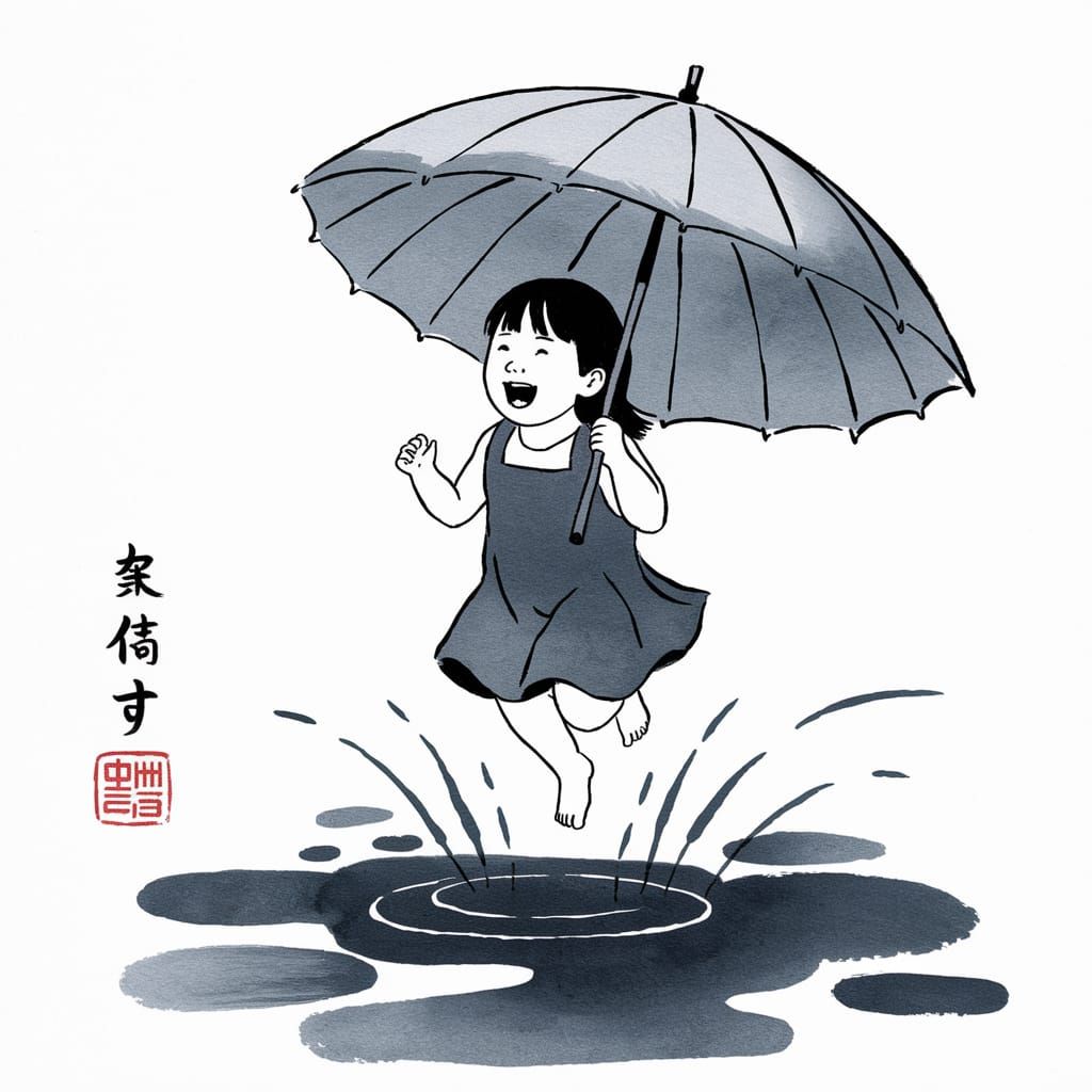 Joy on a rainy day in June