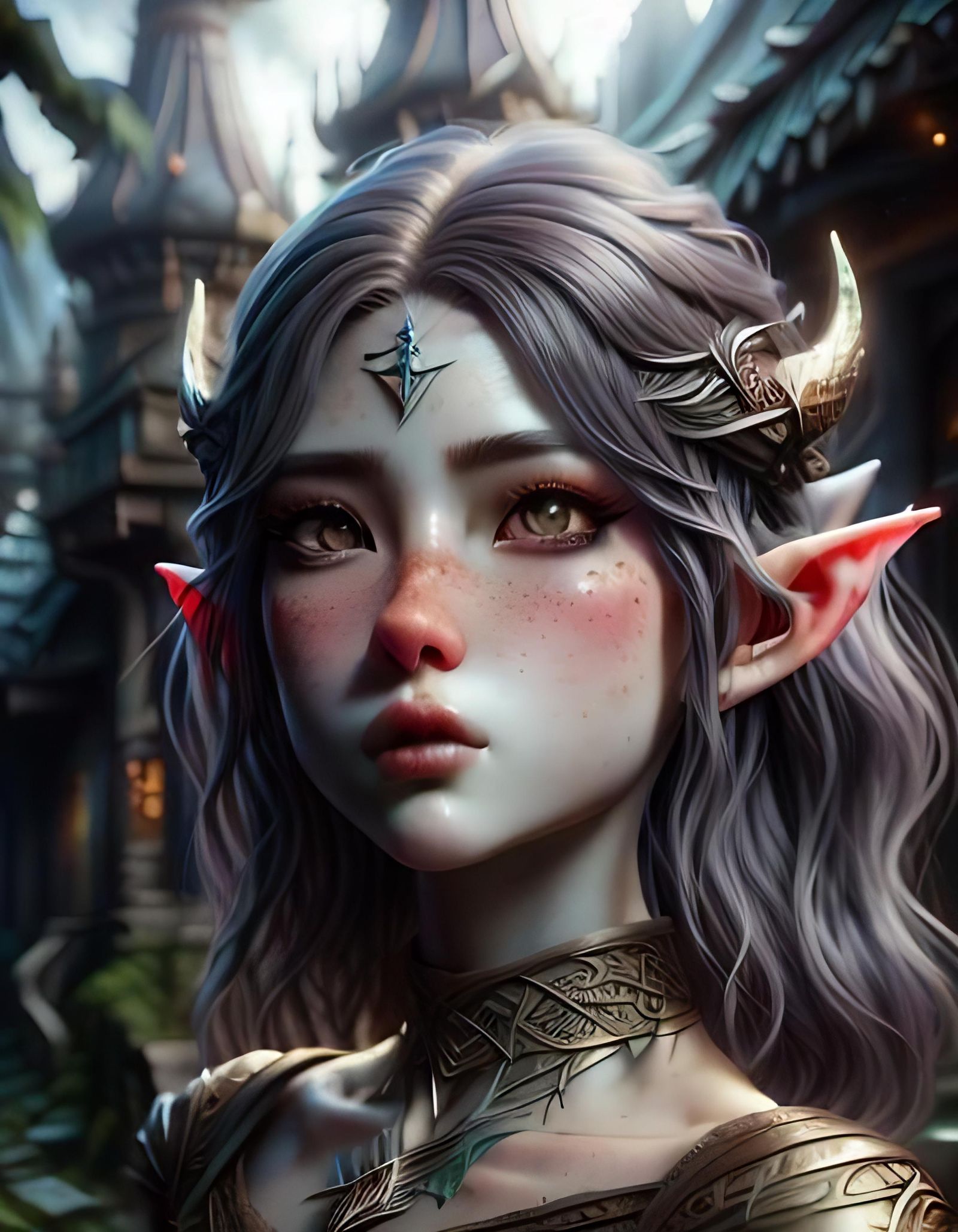 Photorealistic Elf in Cinematic Fantasy Style