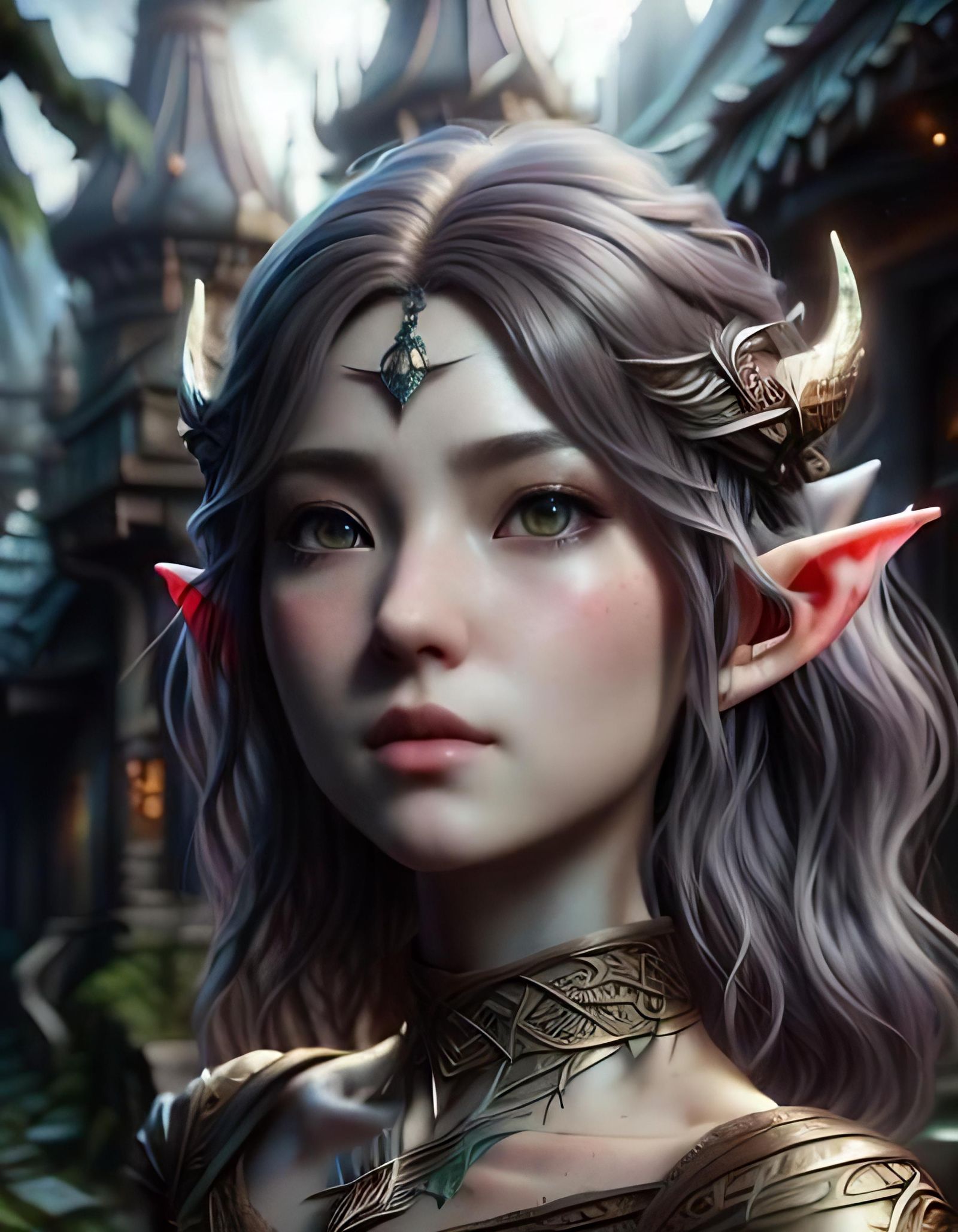 Photorealistic Elf in Anime Style, 8K Resolution