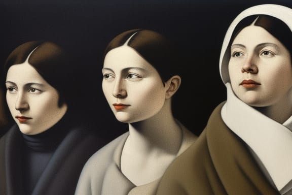 Expressionist Ink Painting in the Style of Kollwitz