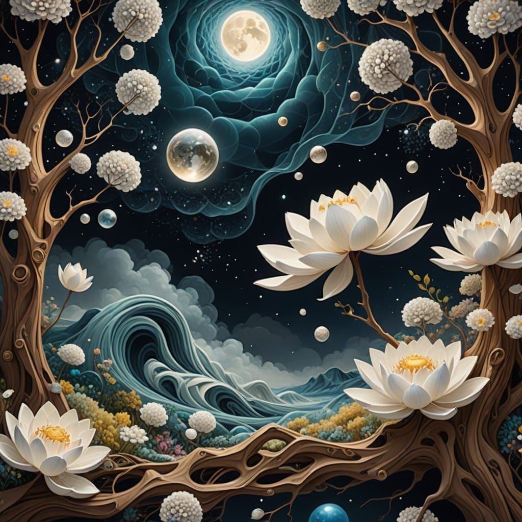 Ethereal Nature's Tapestry in Dreamlike State