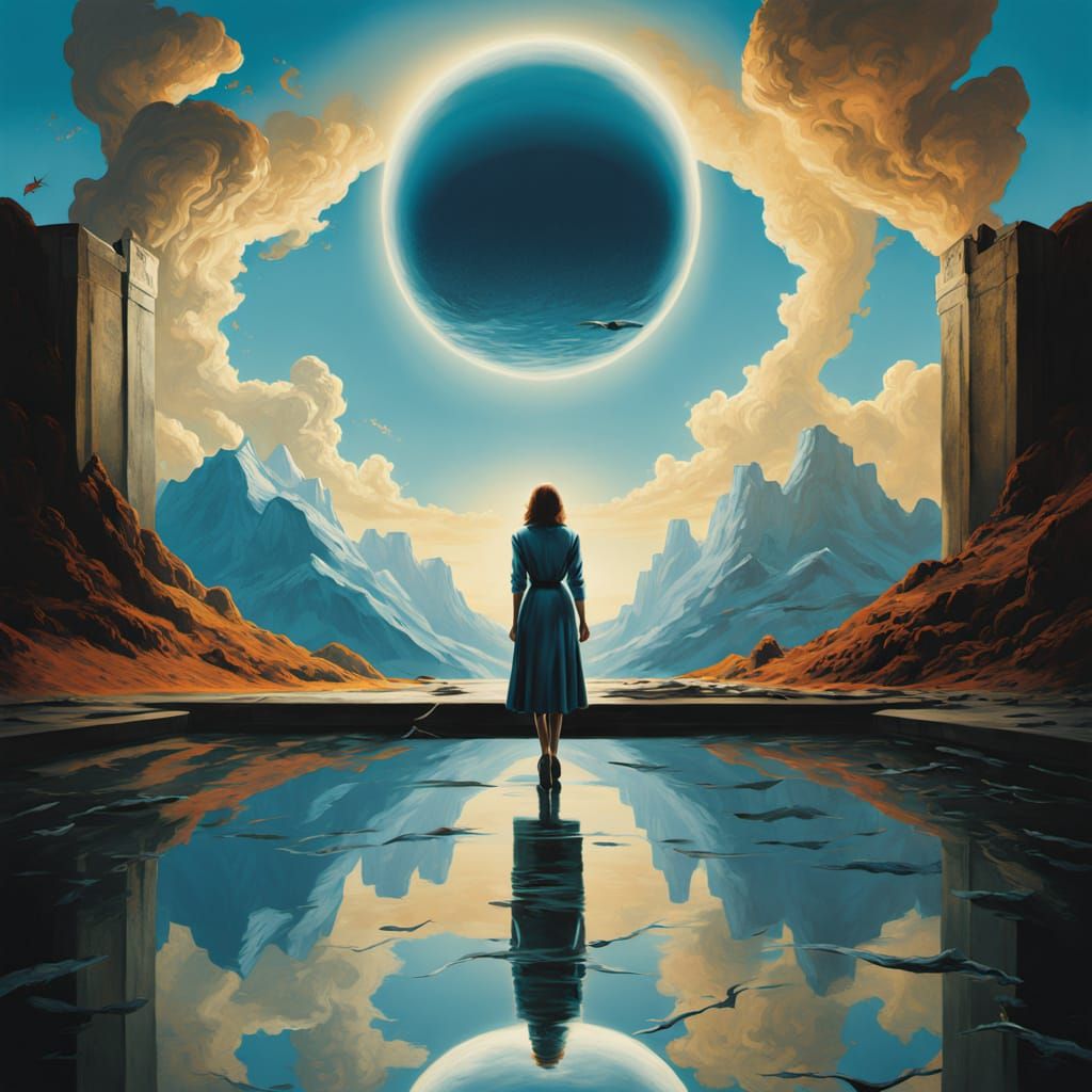 Ethereal Beauty at the Threshold of Light and Darkness